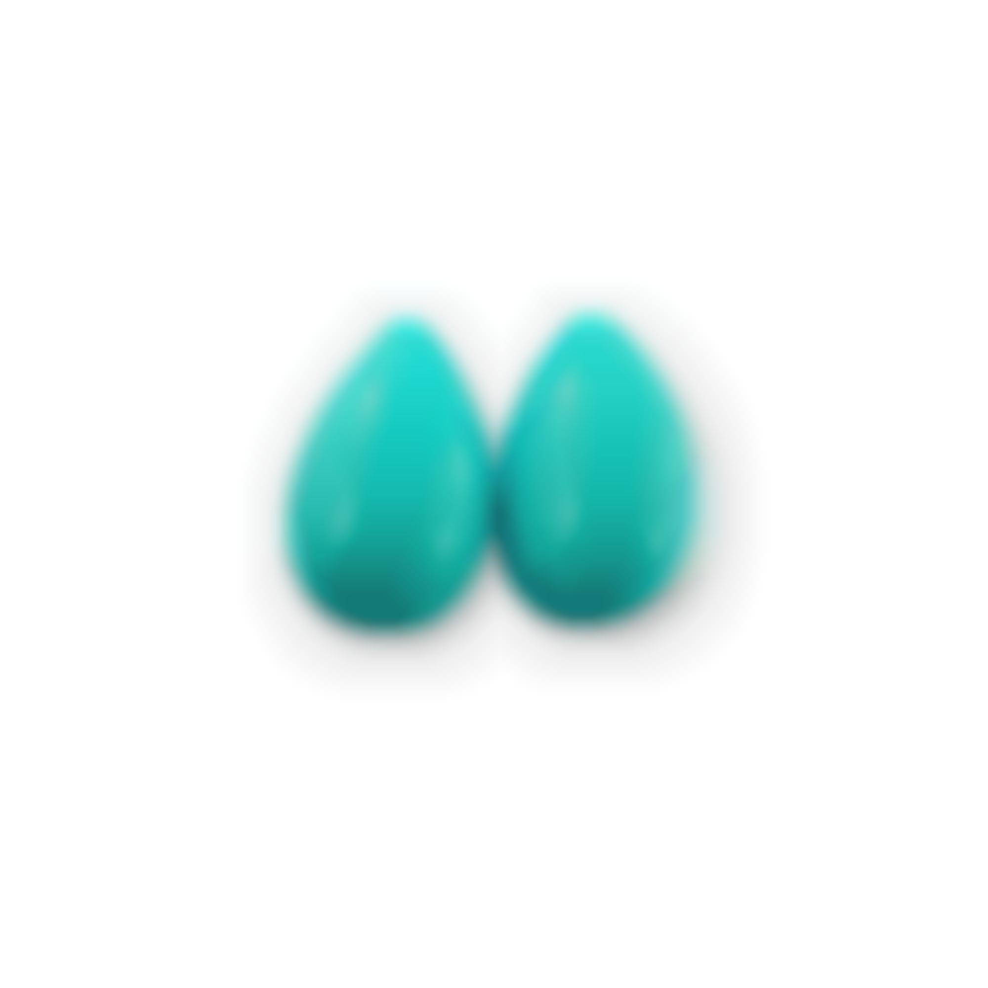 Natural turquoise almond shape 