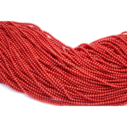 Red Coral Beads mm 4