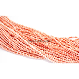 Natural pink coral beads shape size mm 5