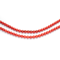 Natural redï¿½coral beads shape size mm 12