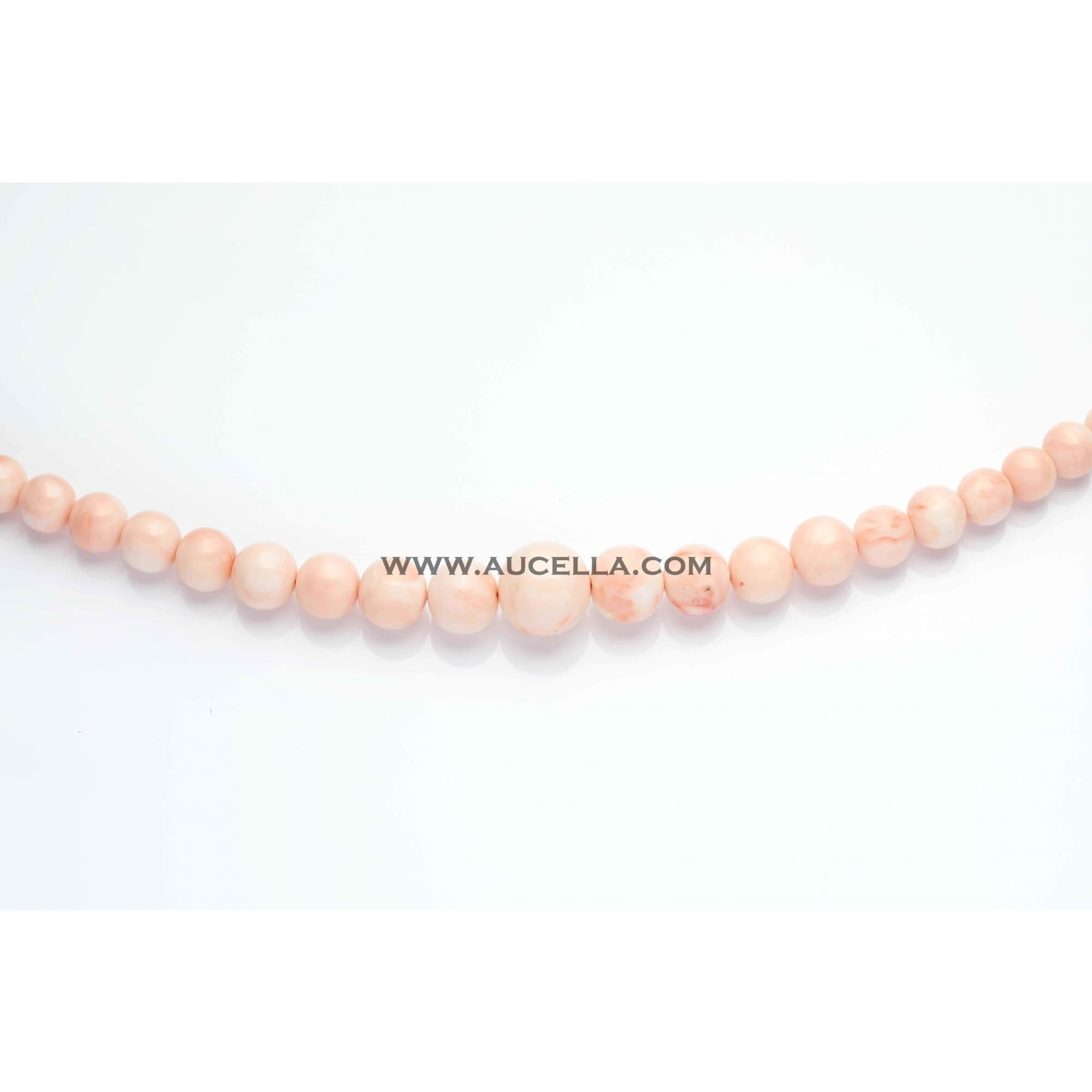 Natural pink coral beads shape graduated