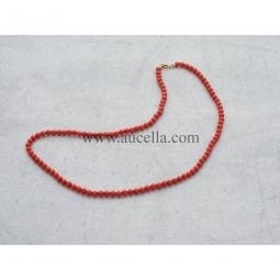 Natural red coral size 4 mm 