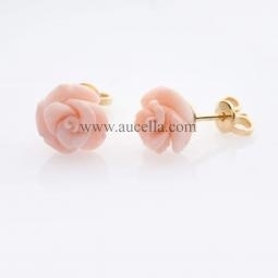 Pink coral roses size mm 10