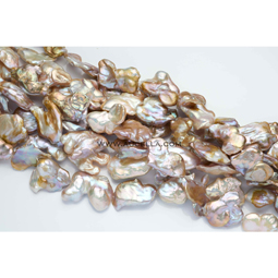 Fresh water pearls baroque shape multicolor